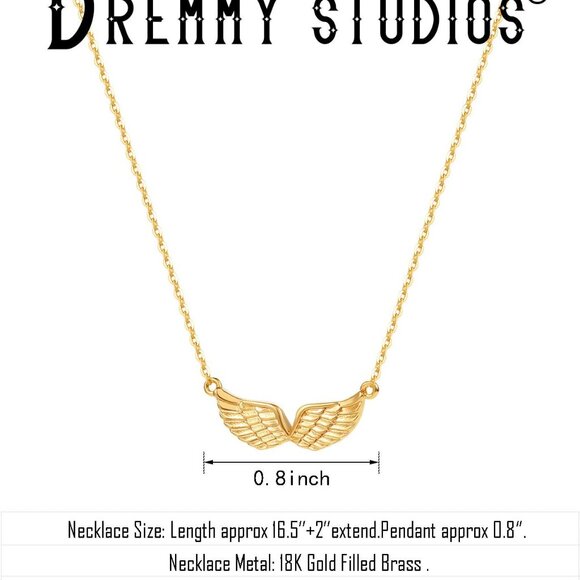 Cross Pendant Necklace for Women 14K Gold Plated Cubic Zirconia Evil Eye Butterf - Picture 5 of 8